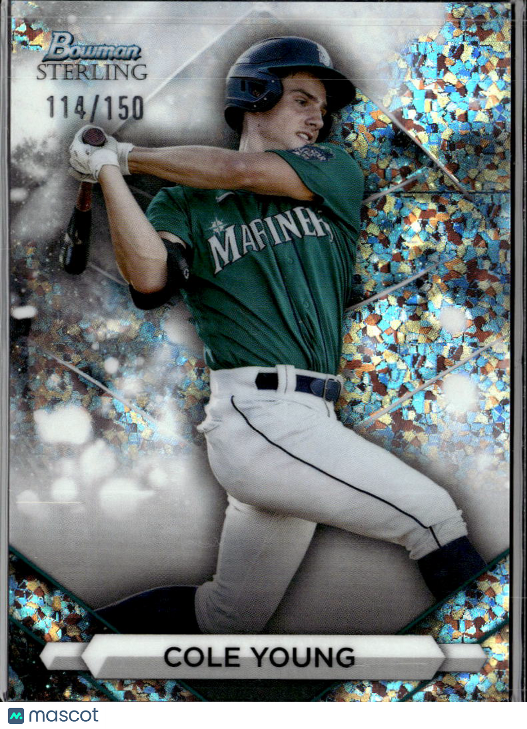Cole Young 2023 Bowman Sterling Prospect /150 Seattle Mariners