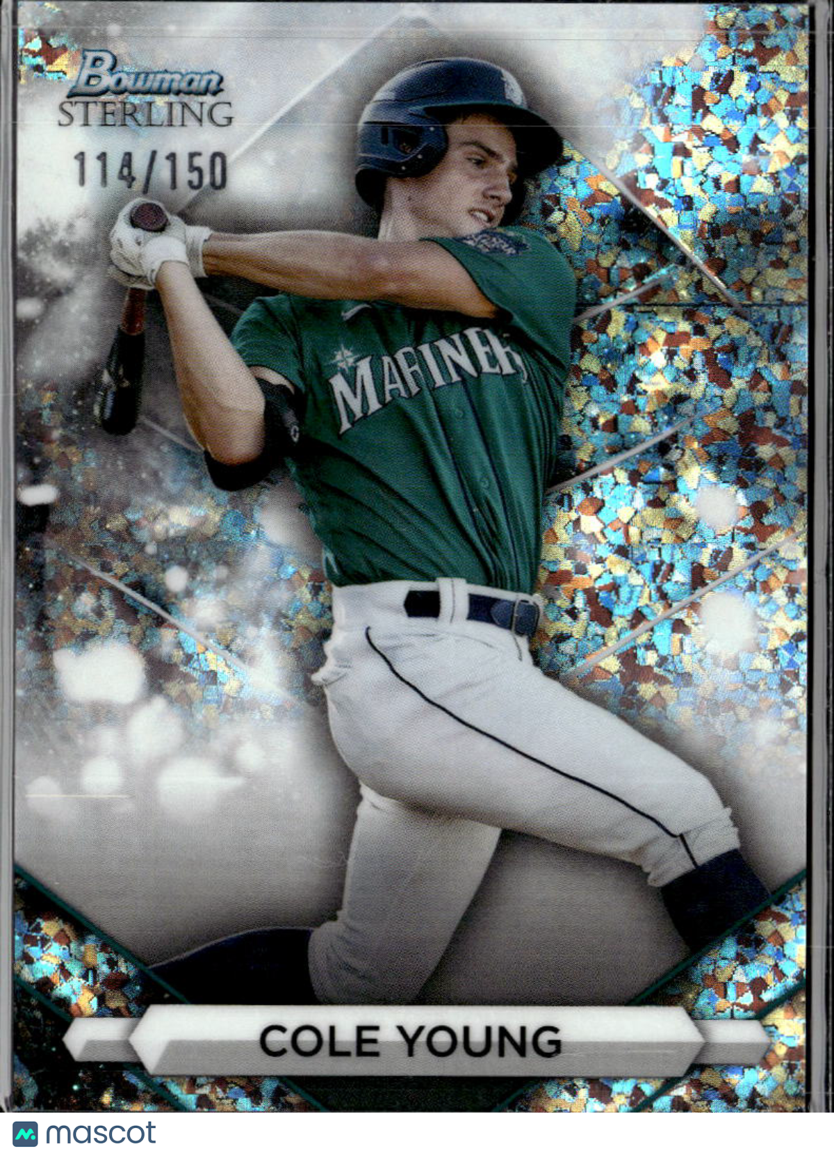 Cole Young 2023 Bowman Sterling Prospect /150 Seattle Mariners