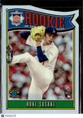 Roki Sasaki 2025 Bowman Chrome Rookie of the Year Favorites RC Dodgers