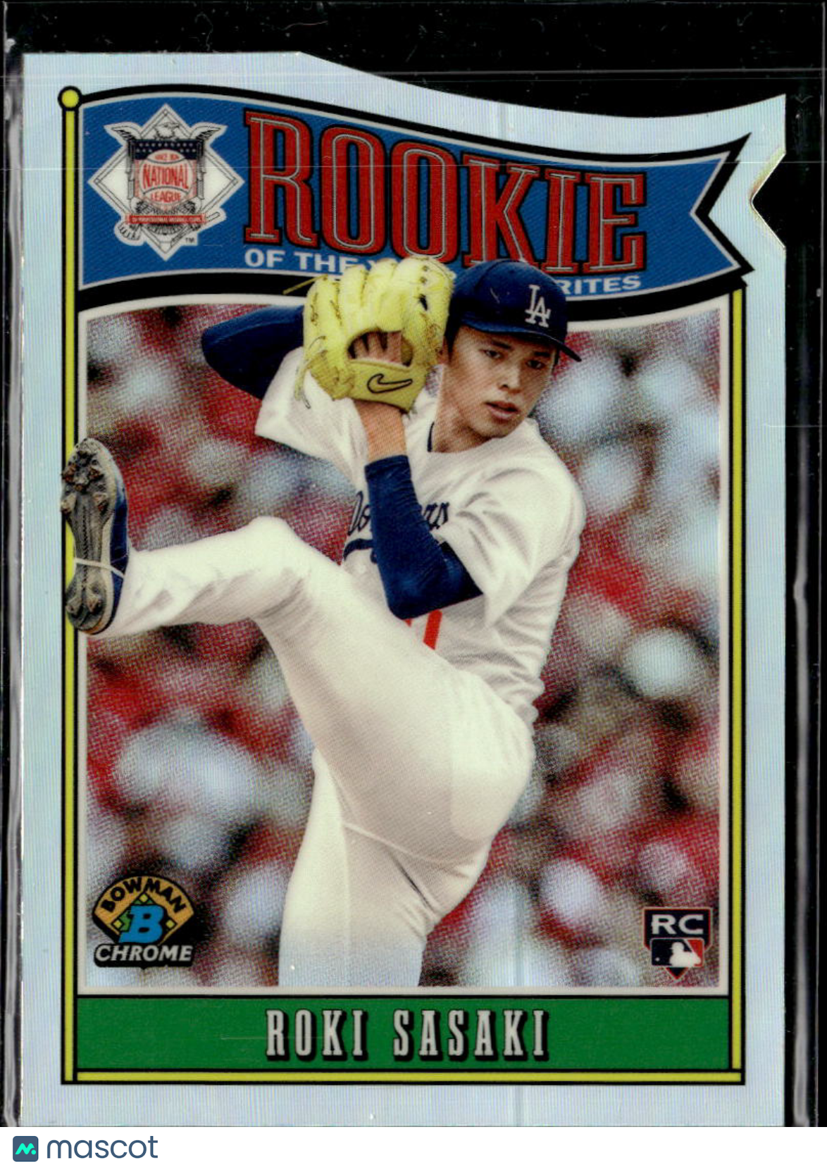 Roki Sasaki 2025 Bowman Chrome Rookie of the Year Favorites RC Dodgers