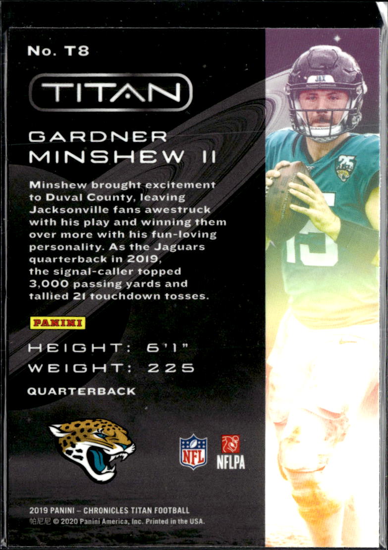 Gardner Minshew II 2019 Chronicles Titan Rookie RC Jacksonville Jaguars