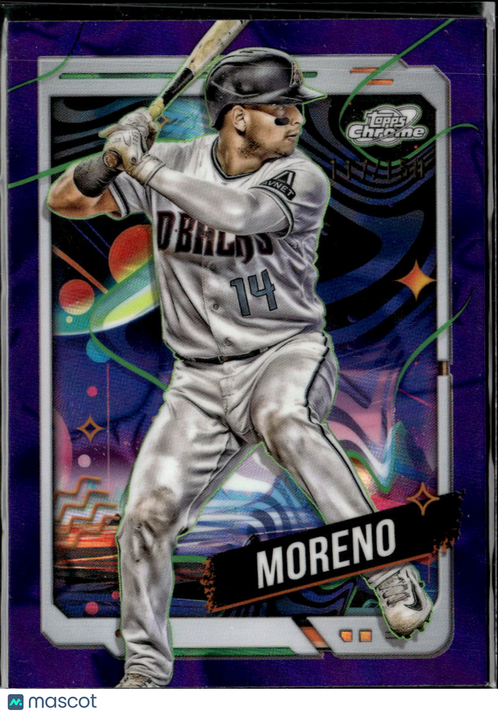 Gabriel Moreno 2024 Topps Cosmic Chrome Purple /150 Arizona Diamondbacks
