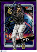 Ke'Bryan Hayes 2024 Topps Chrome Cosmic Purple /150 Pittsburgh Pirates