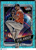 Justin Verlander 2024 Topps Chrome Cosmic Aqua Wave /199 Houston Astros
