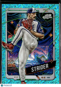 Spencer Strider 2024 Topps Cosmic Chrome Aqua Wave Refractor /199 Atlanta Braves