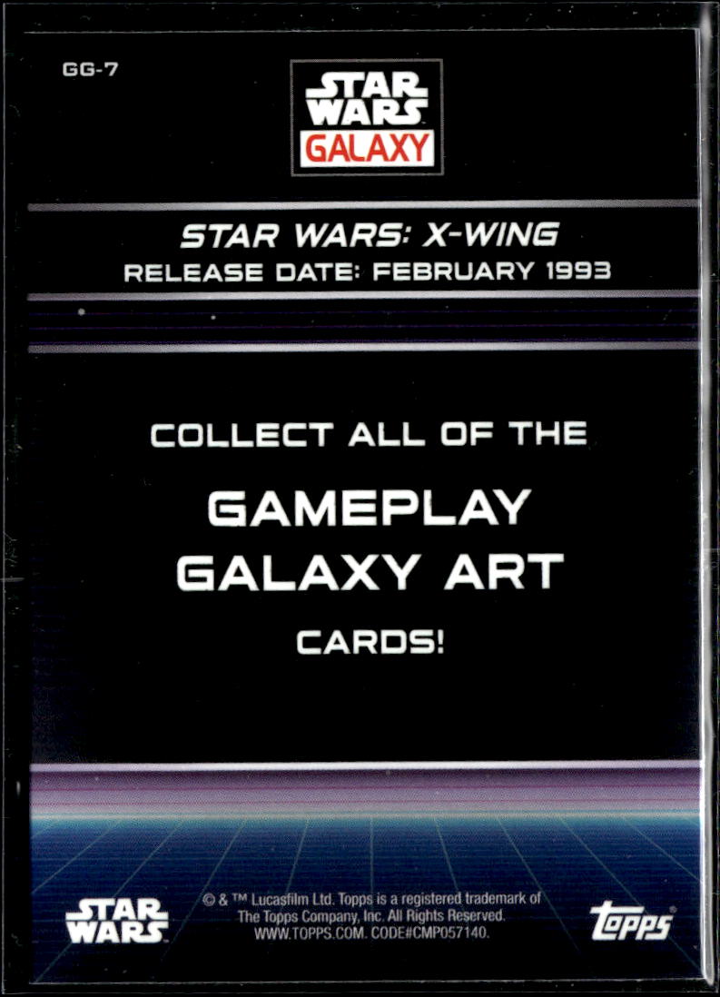 X-Wing Gameplay Galaxy Art 2022 Topps Star Wars Galaxy #GG-7
