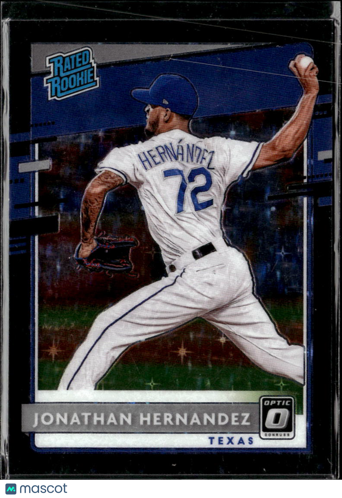 Jonathan Hernandez 2020 Optic Rated Rookie Black Stars /125 Texas Rangers