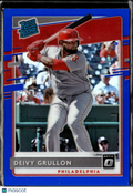 Deivy Grullon 2020 Optic Rated Rookie Blue /75 Philadelphia Phillies