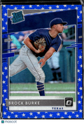 Brock Burke 2020 Optic Rated Rookie Blue Stars /76 Texas Rangers