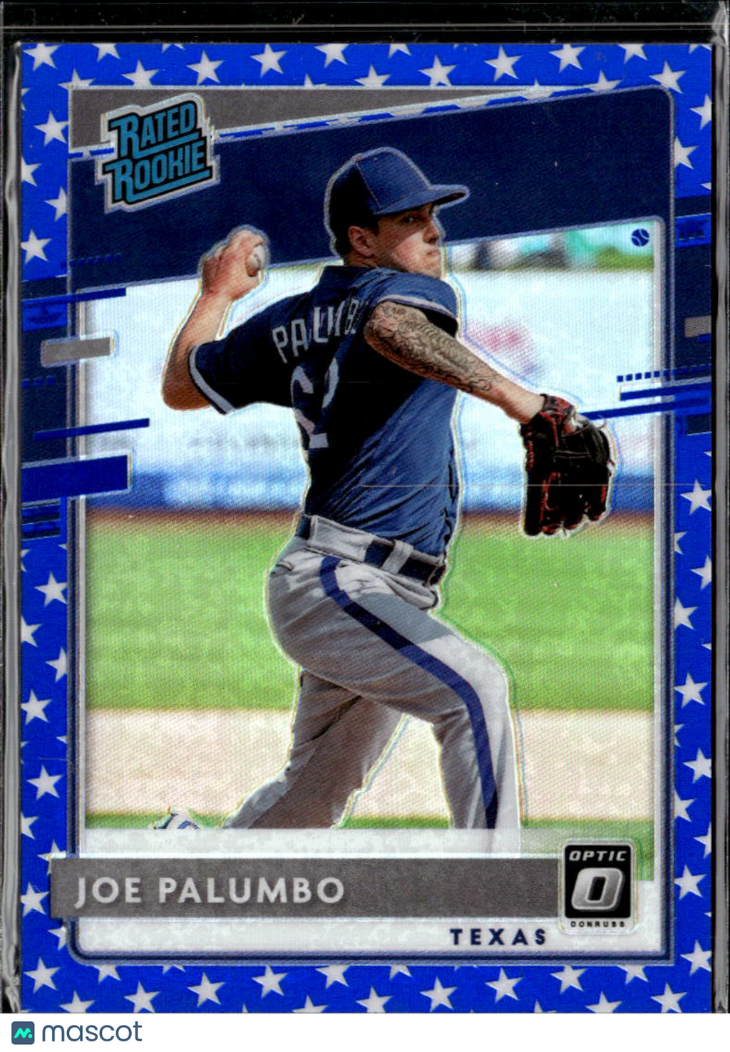 Joe Palumbo 2020 Optic Rated Rookie Blue Stars /76 Texas Rangers