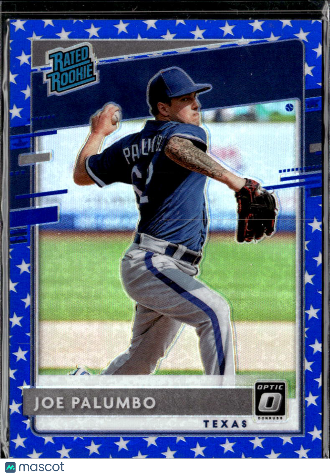 Joe Palumbo 2020 Optic Rated Rookie Blue Stars /76 Texas Rangers
