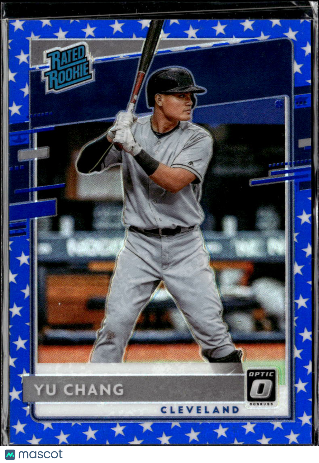 Yu Chang 2020 Optic Rated Rookie Blue Stars /76 Cleveland Indians