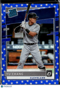 Yu Chang 2020 Optic Rated Rookie Blue Stars /76 Cleveland Indians