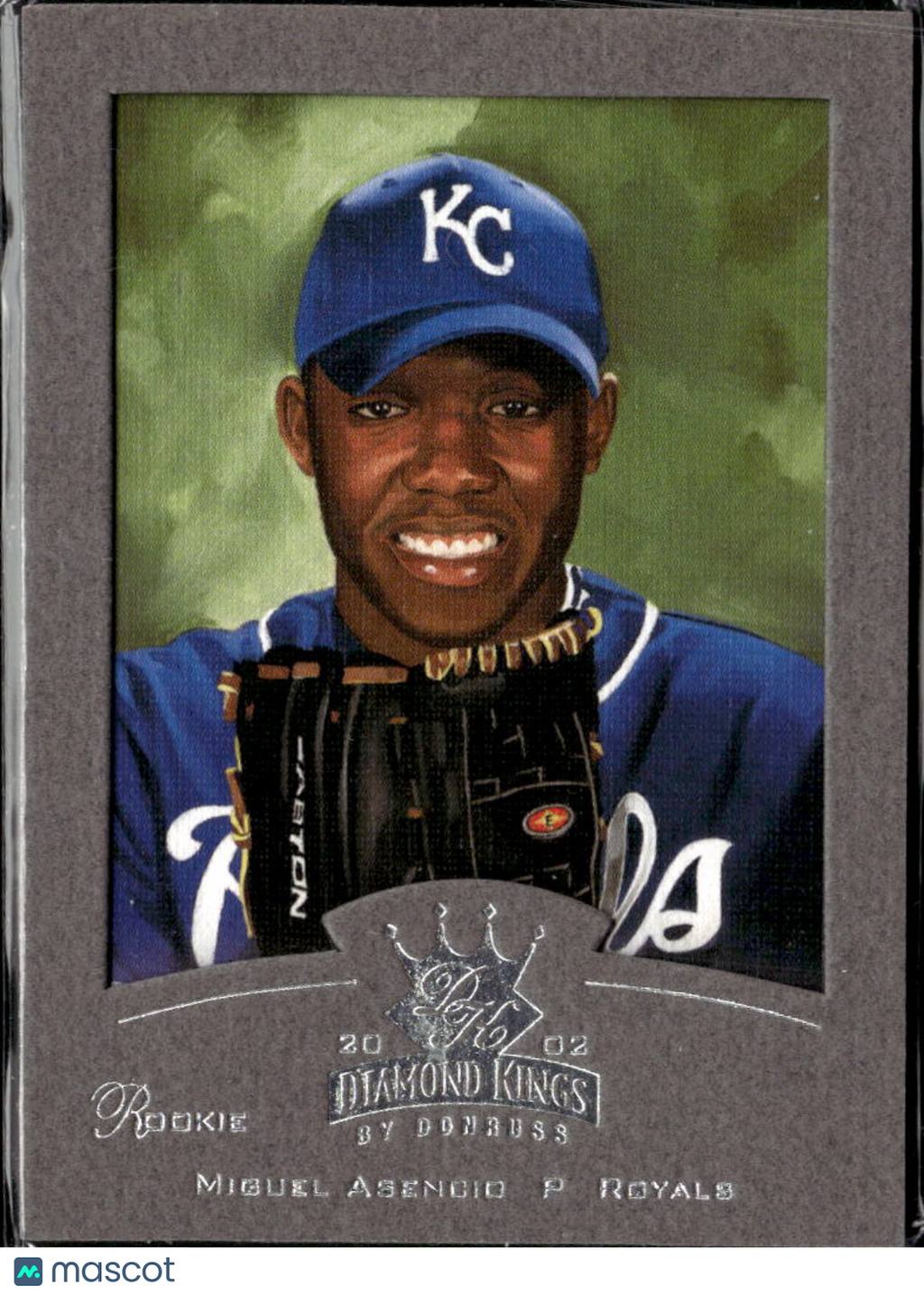 Miguel Asencio 2002 Donruss Diamond Kings /250 Kansas City Royals