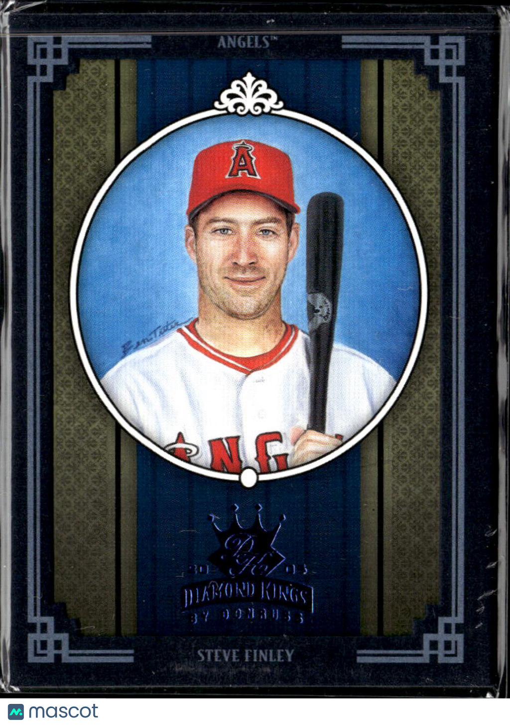 Steve Finley 2005 Donruss Diamond Kings Crowning Moment /100 Los Angeles Angels