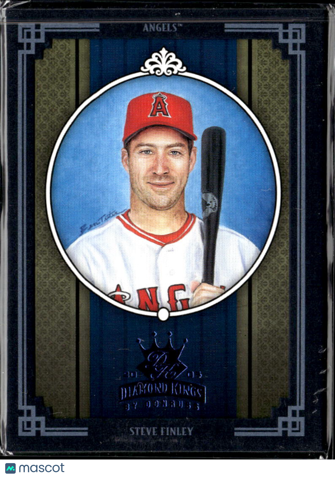 Steve Finley 2005 Donruss Diamond Kings Crowning Moment /100 Los Angeles Angels