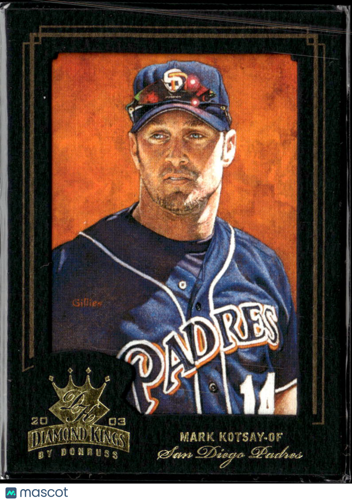 Mark Kotsay 2003 Donruss Diamond Kings Crowning Moment /100 San Diego Padres