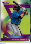 Carter Johnson 2024 Leaf Vivid RC Rookie Miami Marlins 8/10