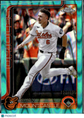 Ryan Mountcastle 2025 Topps Chrome Aqua Wave /199 Baltimore Orioles