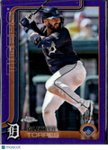 Gleyber Torres 2025 Topps Chrome Purple Refractor /250 Detroit Tigers