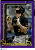 Billy Cook 2025 Topps Chrome Purple Refractor RC 140/250 Pittsburgh Pirates