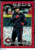Jeimer Candelario 2024 Topps Chrome Pink Speckle Refractor /350 Cincinnati Reds