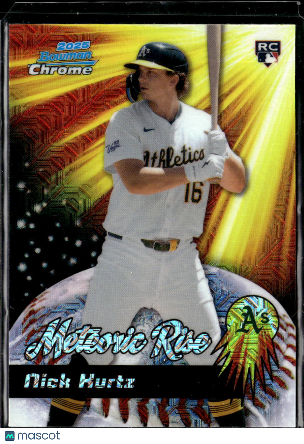 Nick Kurtz 2025 Bowman Chrome Meteoric Rise Mega Box RC Oakland Athletics