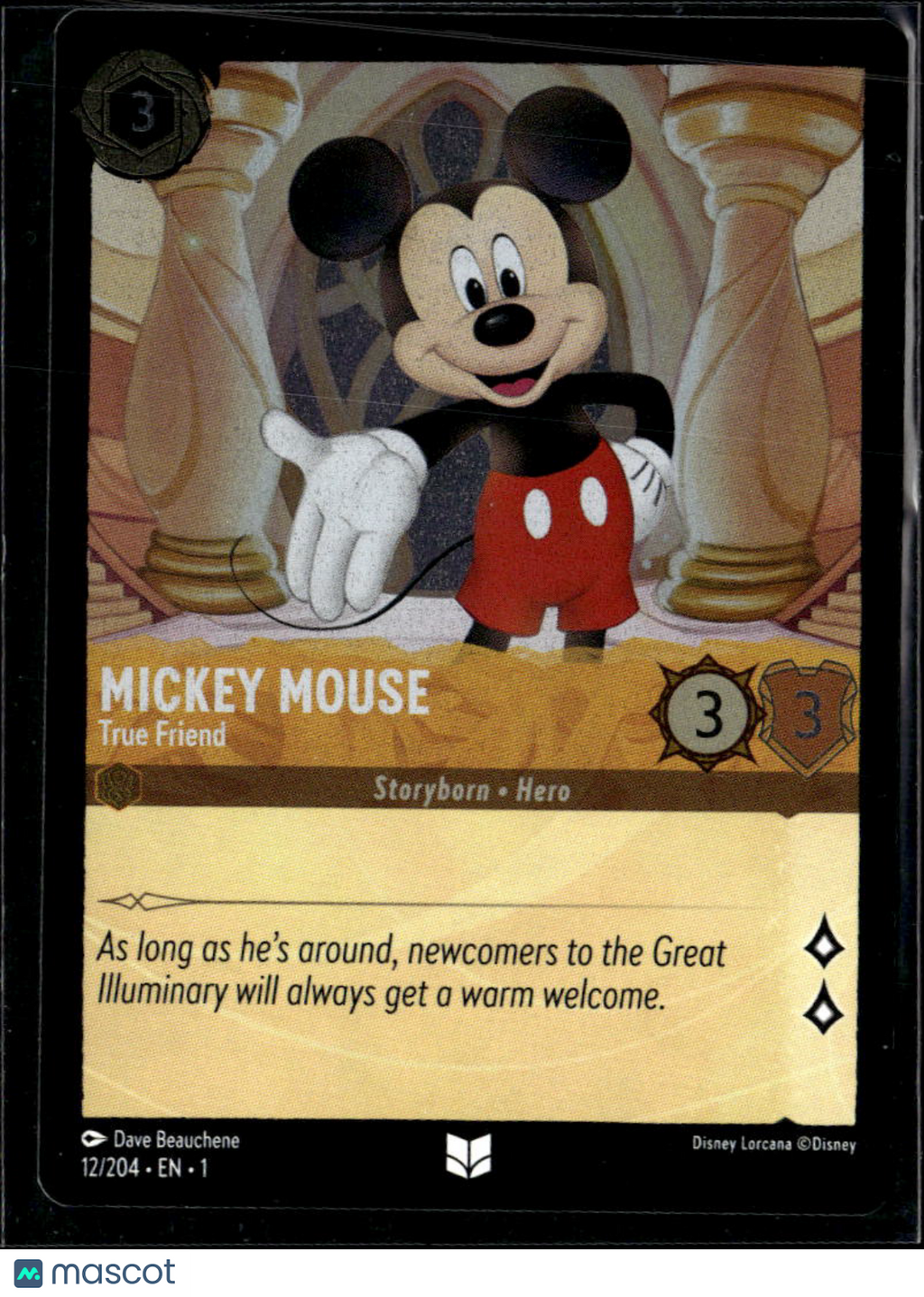 Mickey Mouse 2023 Disney Lorcana The First Chapter HOLO