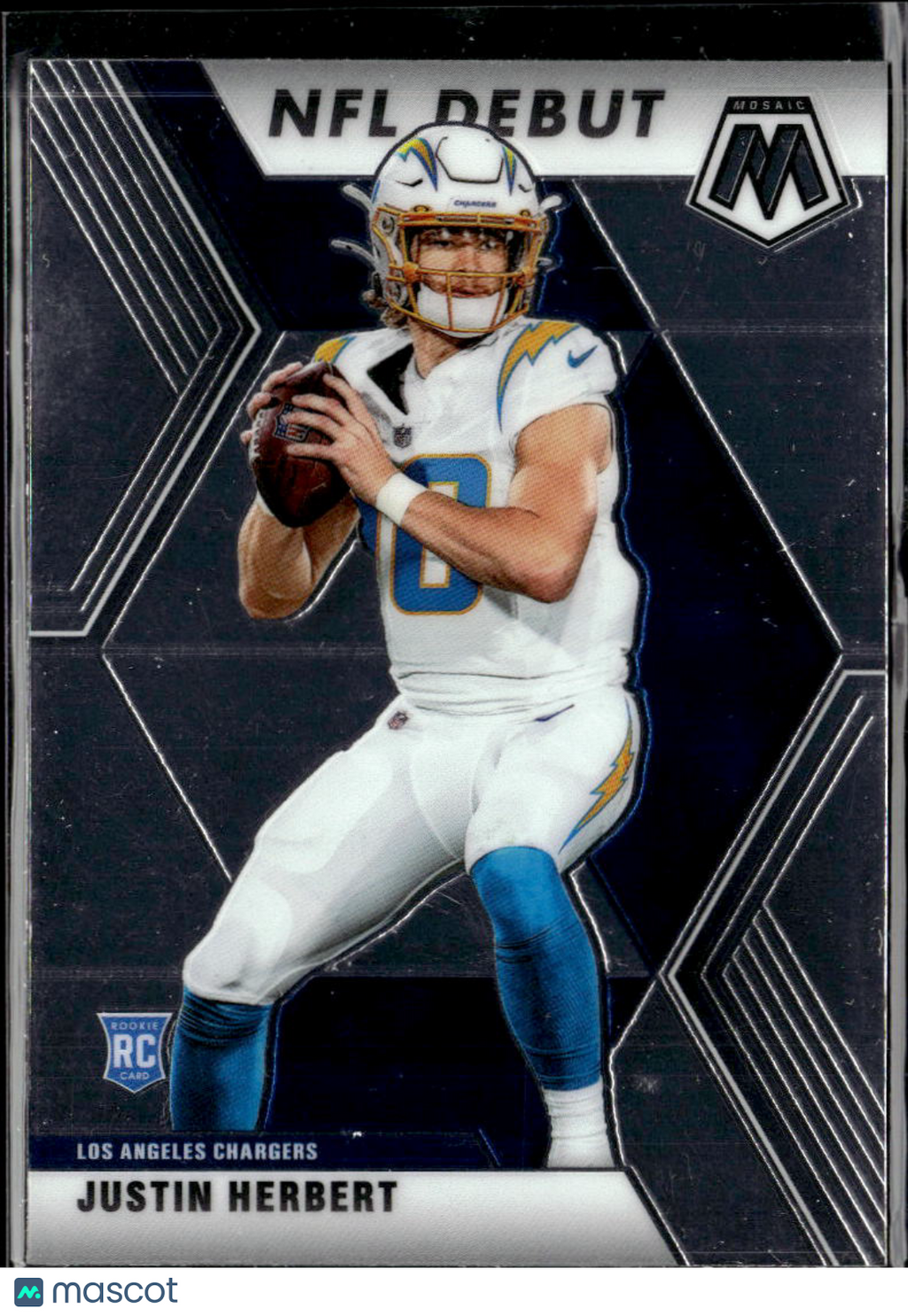 Justin Herbert 2020 Mosaic NFL Debut RC Los Angeles Chargers