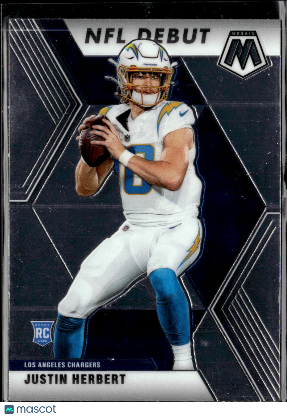 Justin Herbert 2020 Mosaic NFL Debut RC Los Angeles Chargers