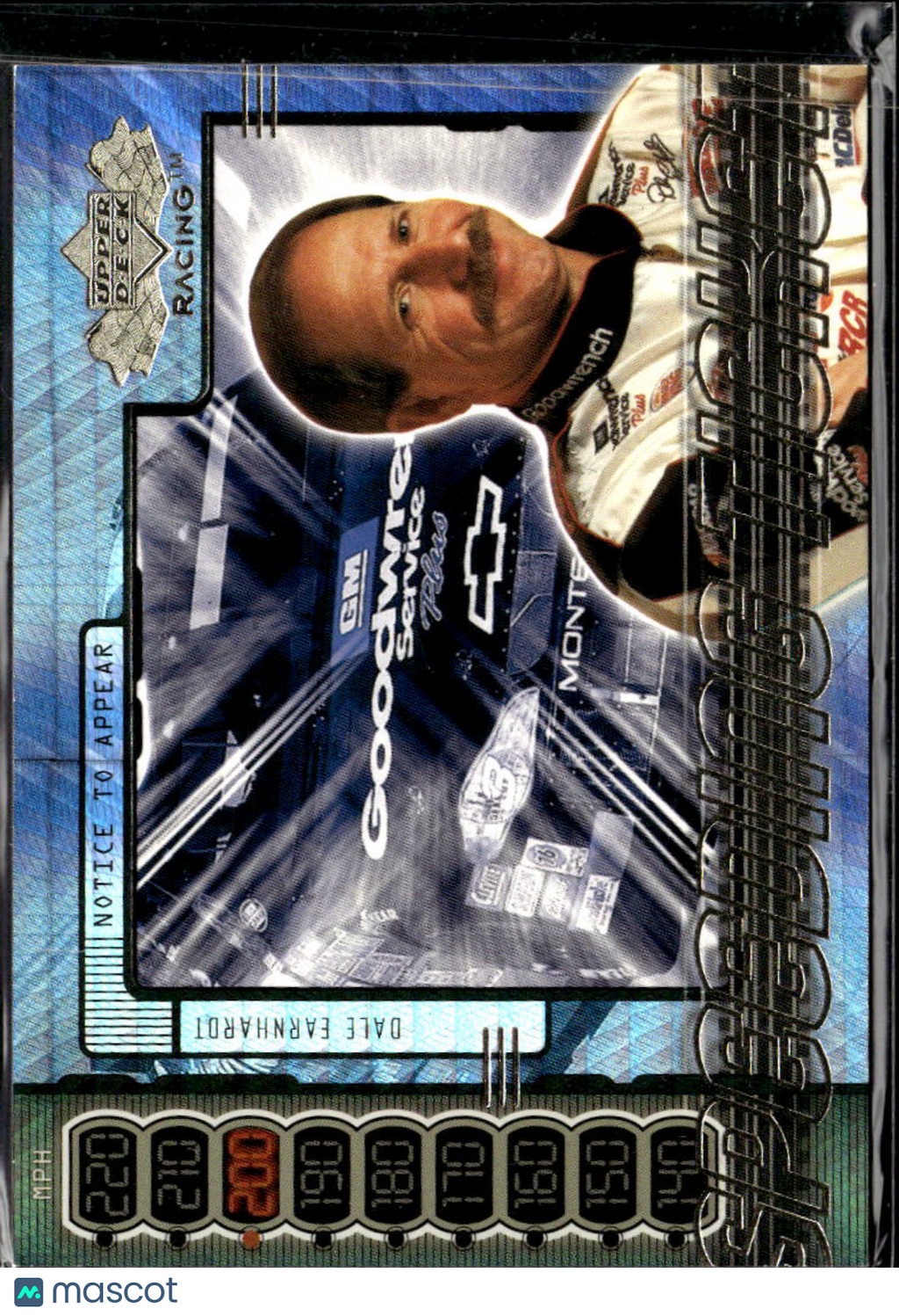 Dale Earnhardt 2000 Upper Deck Racing Speeding Ticket