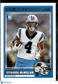 Tetairoa McMillan 2025 Panini Score Redemption RC Carolina Panthers