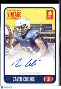 Zaven Collins 2021 Onyx Vintage RC Auto Autograph Tulsa Golden Hurricane