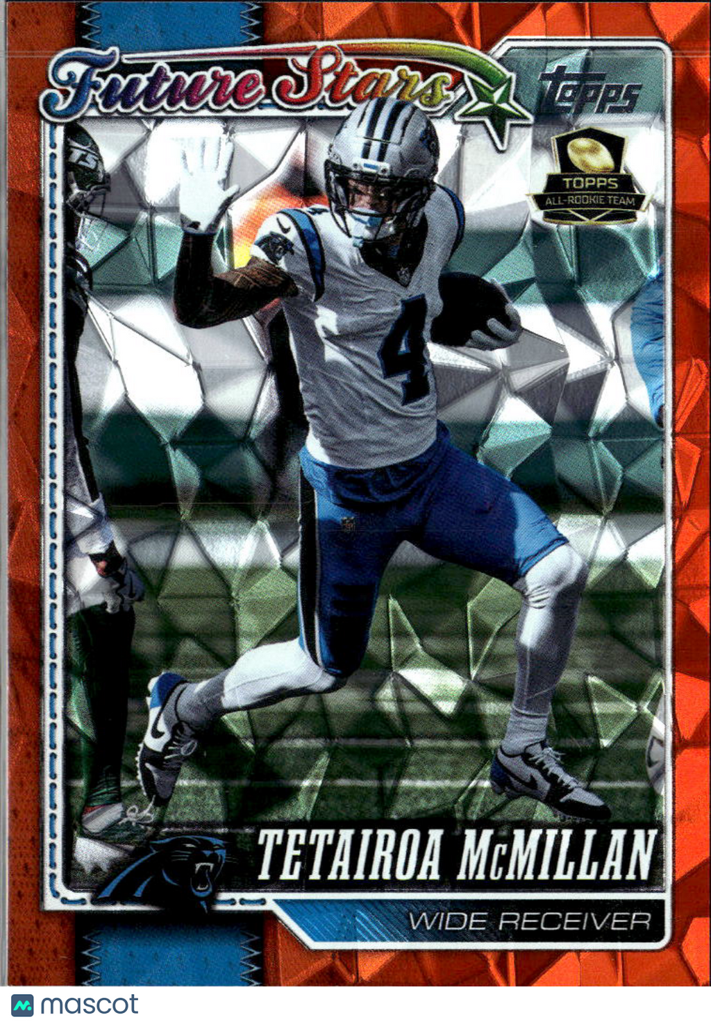 Tetairoa McMillan 2026 Topps Future Stars Orange 8/25 Carolina Panthers