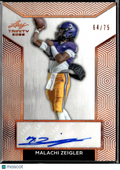 Malachi Zeigler 2026 Leaf Trinity Auto Autograph RC Benton 64/75