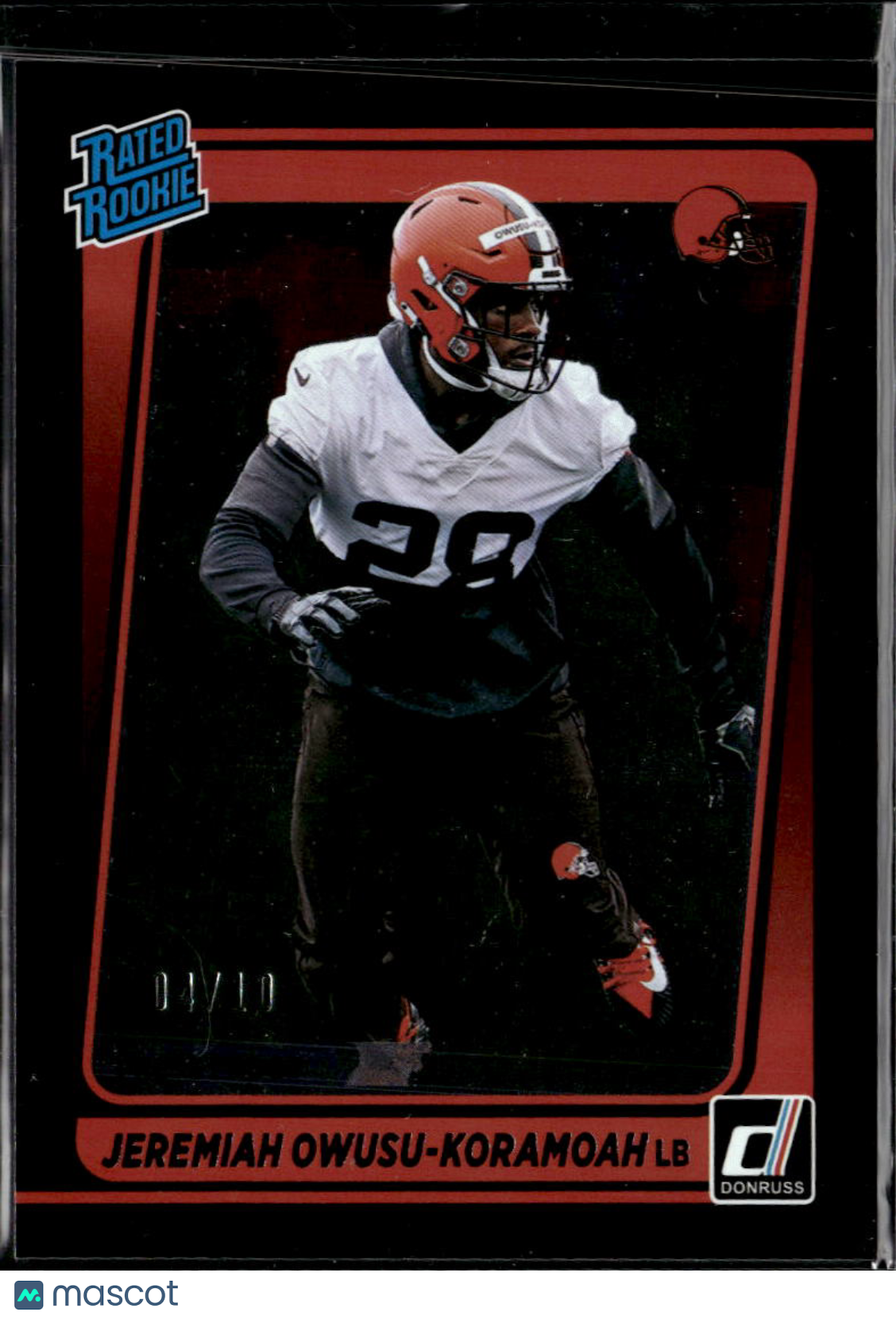 Jeremiah Owusu-Koramoah 2021 Donruss /10 Cleveland Browns