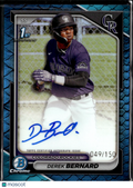 Derek Bernard 2024 Bowman Chrome 1st Auto Autograph RC 49/150 Colorado Rockies