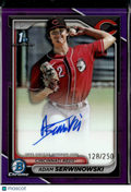 Adam Serwinowski 2024 Bowman Chrome 1st Auto Autograph /250 Cincinnati Reds