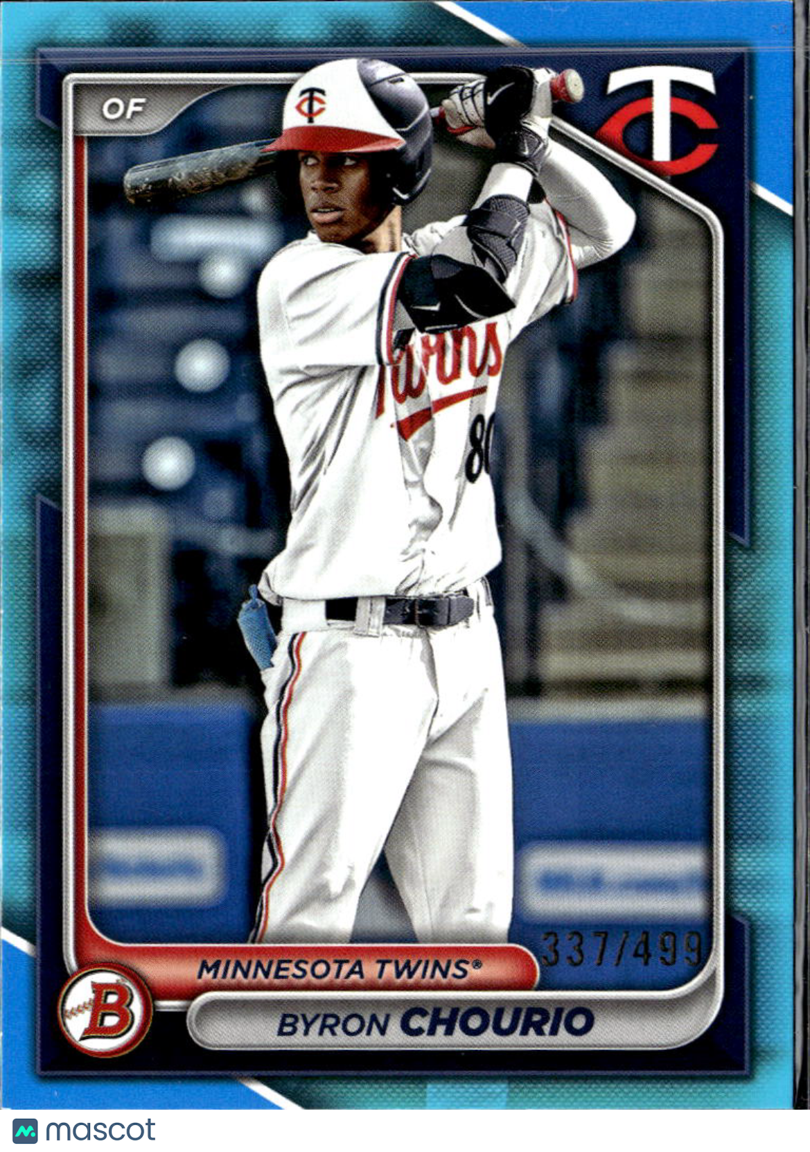 Byron Chourio 2024 Bowman Draft Sky Blue 337/499 Minnesota Twins