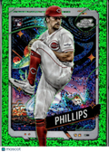 Connor Phillips 2024 Topps Cosmic Chrome Green RC 72/75 Cincinnati Reds