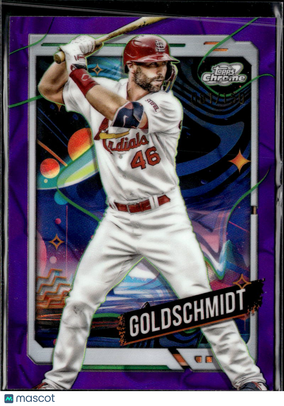 Paul Goldschmidt 2024 Topps Chrome Cosmic Purple /150 St. Louis Cardinals