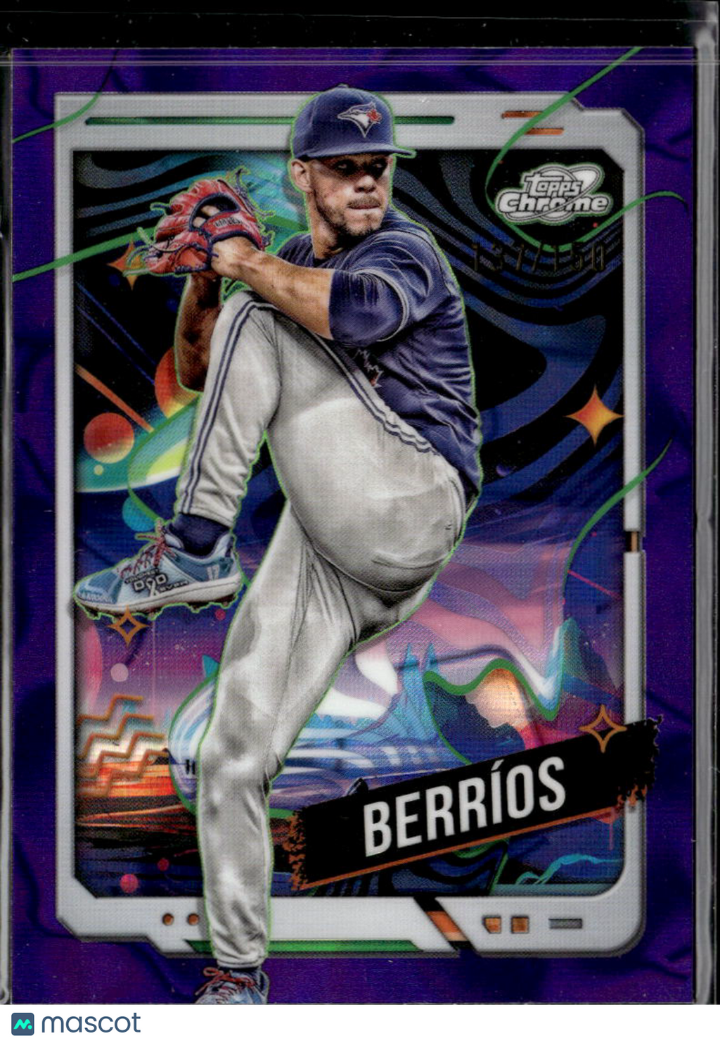 Jose Berríos 2024 Topps Chrome Cosmic Purple /150 Toronto Blue Jays