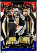 Brock Bowers 2024 Select Red White Blue Rookie RC Las Vegas Raiders