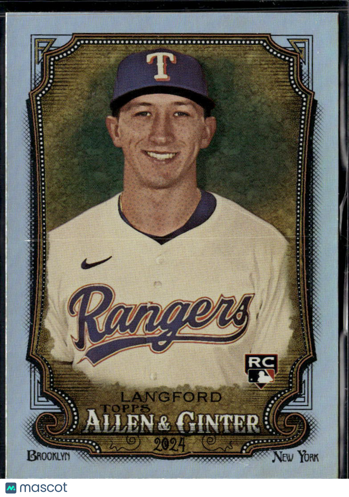 Wyatt Langford 2024 Topps Allen & Ginter Holo Silver Rookie RC Texas Rangers