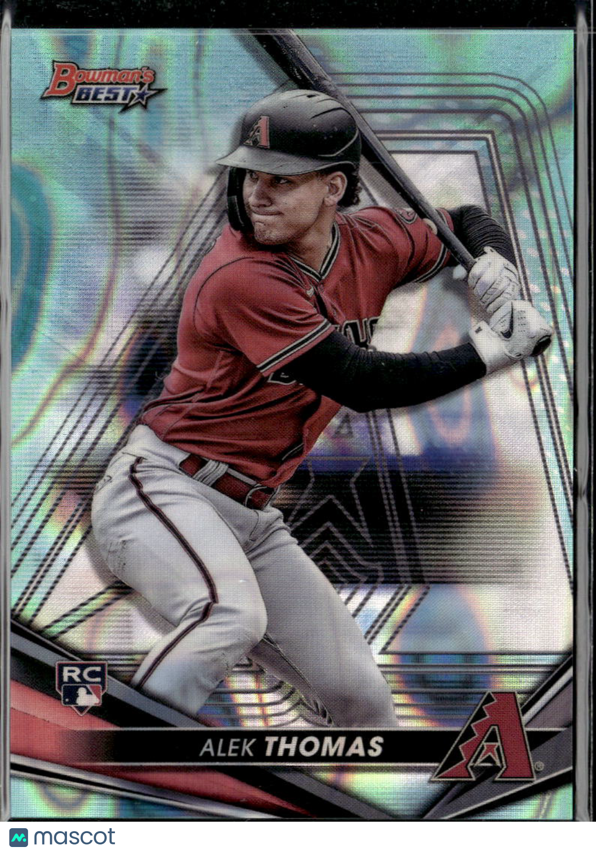 Alek Thomas 2022 Bowman's Best Aqua Lava RC /199 Arizona Diamondbacks