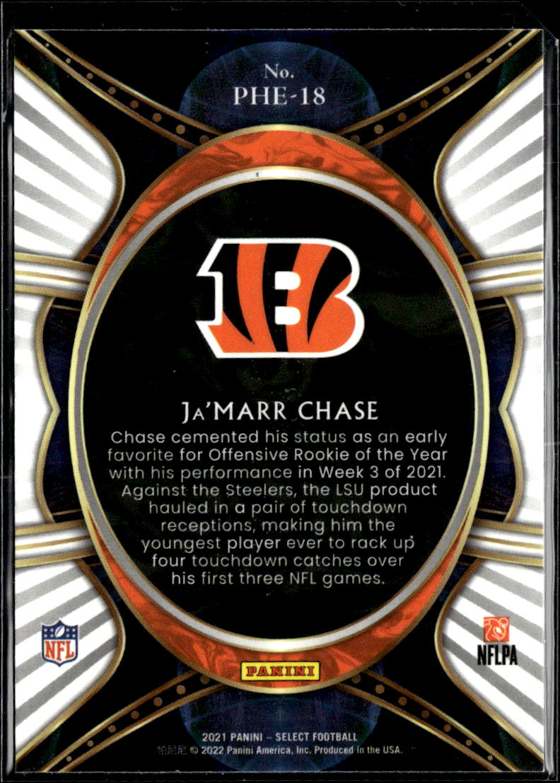 Ja'Marr Chase 2021 Select Phenomenon Rookie RC Cincinnati Bengals