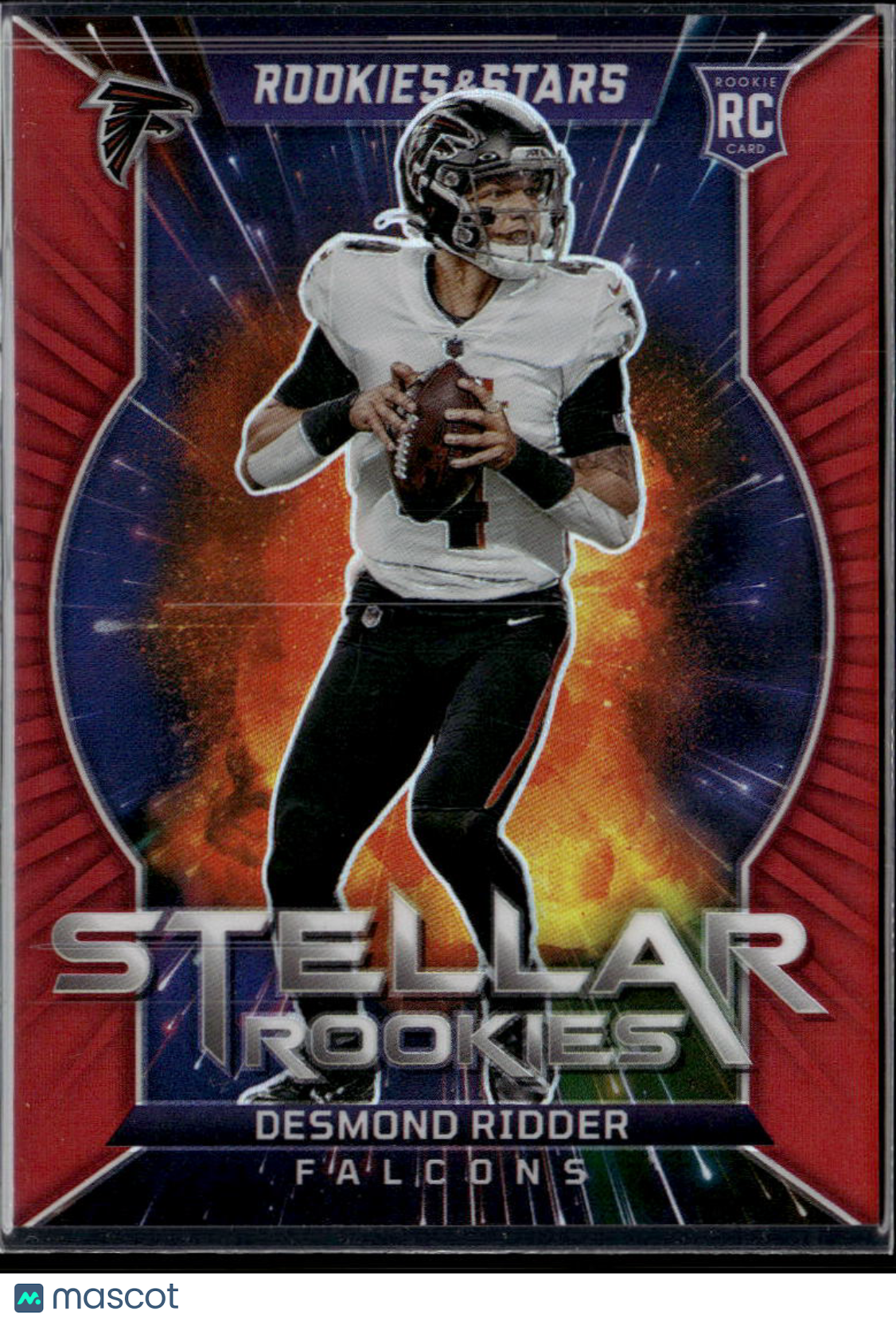 Desmond Ridder 2022 Rookies & Stars Red Stellar Rookies /99 Atlanta Falcons