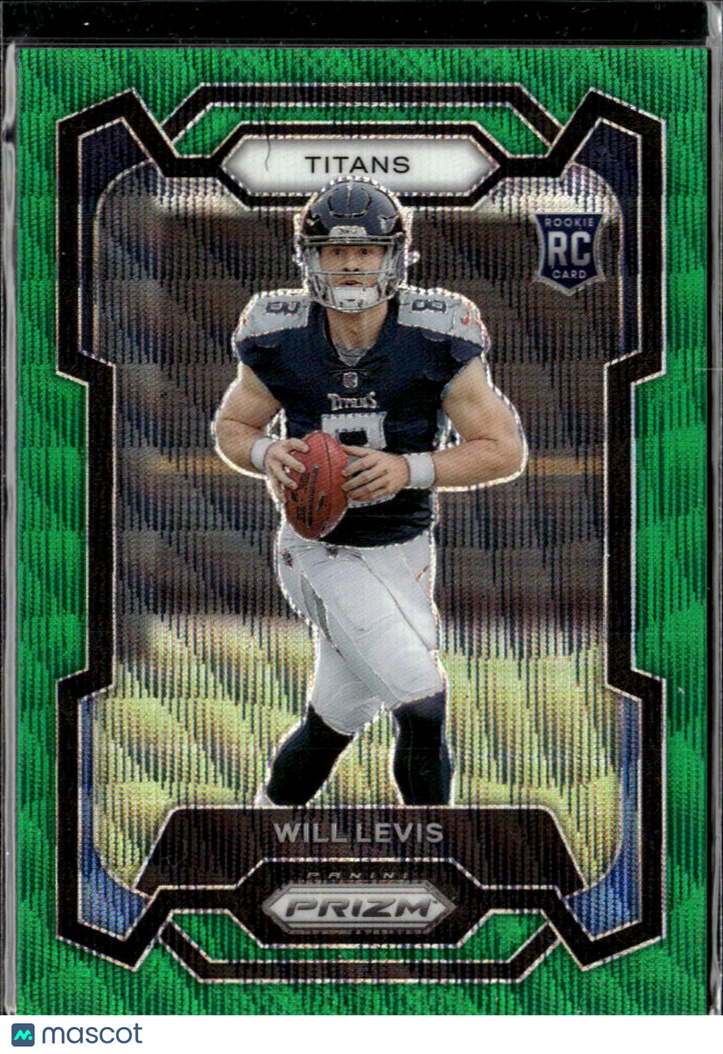 Will Levis 2023 Panini Prizm RC Green Wave Rookie Tennessee Titans