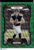 Will Levis 2023 Panini Prizm RC Green Wave Rookie Tennessee Titans