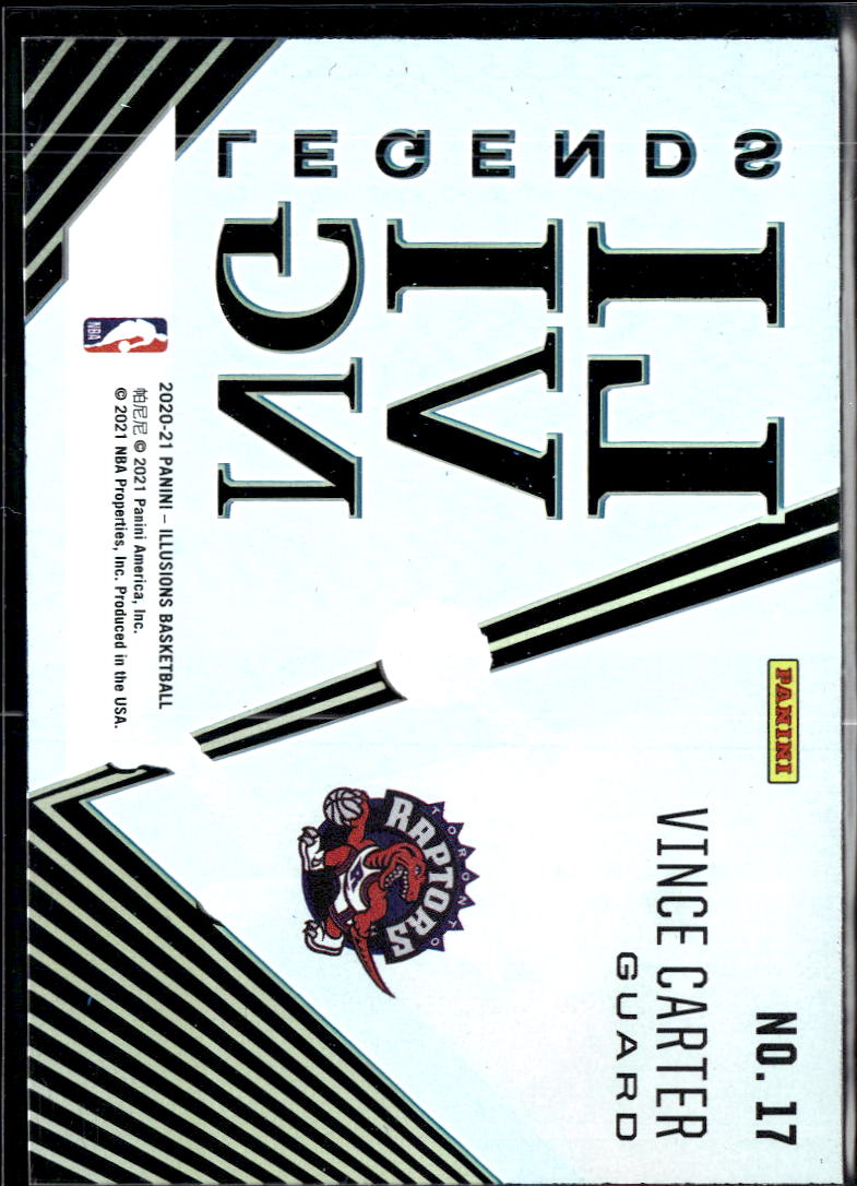 Vince Carter 2020-21 Illusions Living Legends Blue Toronto Raptors